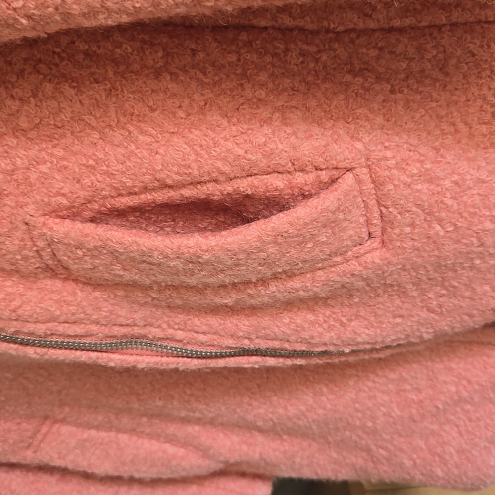 LOFT Women's Pink Teddy Jacket - Picture 8 of 16